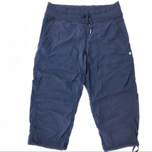 Jet Black Lululemon Capri Joggers